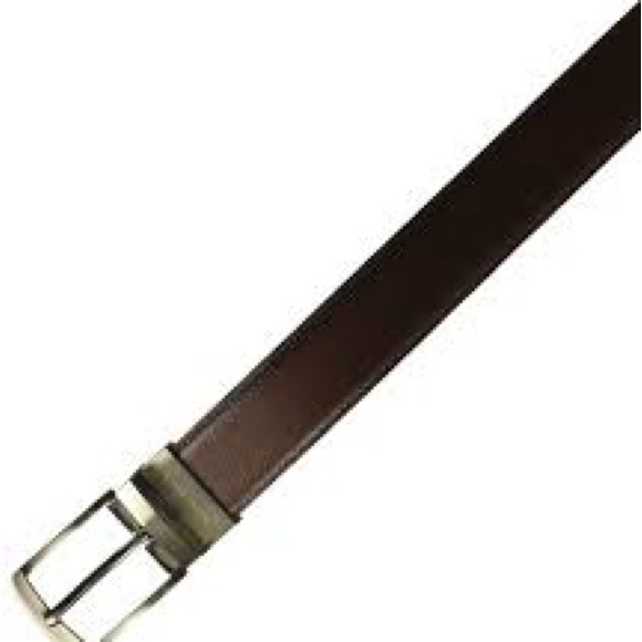 Perry Ellis Black Leather Belt - Picture 1 of 3